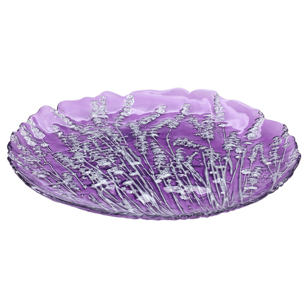 Al Saif Gallery Glass Serving Plate, 32 cm - Purple product image