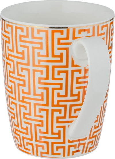 مج بورسلان السيف غاليري، 3.75 إنش - أبيض برتقالي product image 2