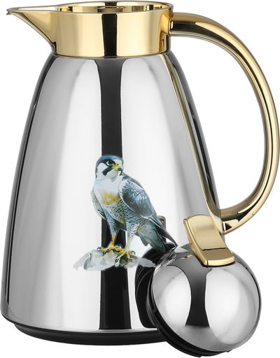 طقم ترامس سيف بلص، 0.7 / 1 لتر، خامة داخلية زجاج، غطاء ضغاط - فضي لامع ذهبي product image 5