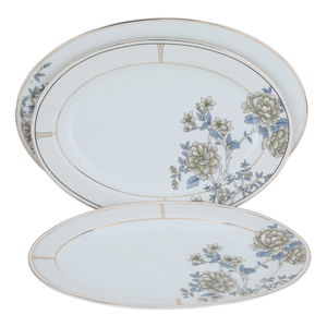 Al Saif Gallery Porcelain Dinner Set, Rose Pattern, 61 Pieces - White product image 4