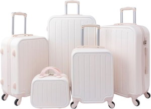 Limra ABS Luggage Set, 5 Sizes, 4 Wheels, 360 Degree Rotating, LMA-1203 - Beige product image