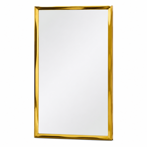 مراية مستطيلة زجاج، 140×70 سم، اطار معدن - ذهبي product image 2