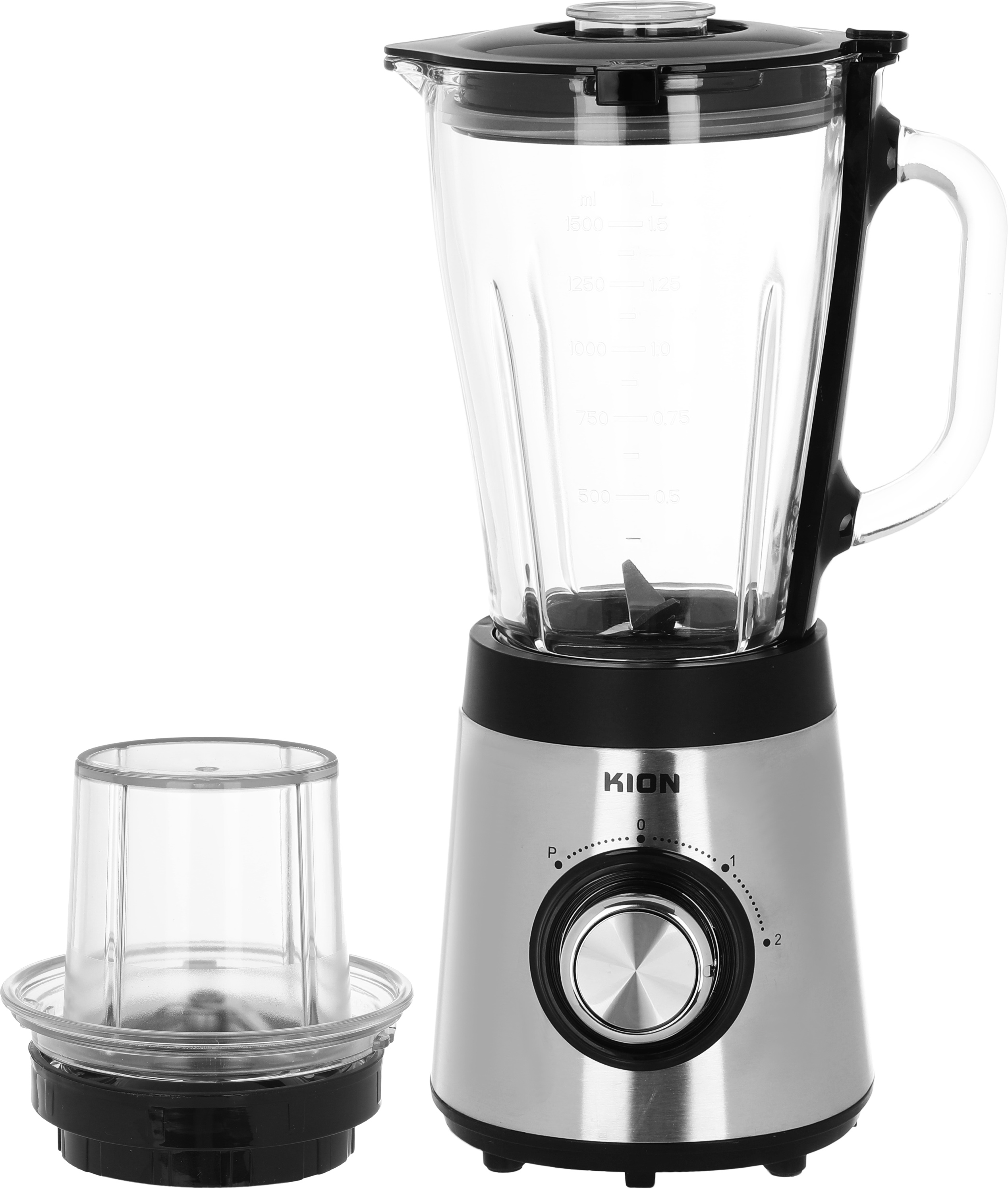Kion Glass Blender, 500W, 1.5L, Grinder - Silver product image