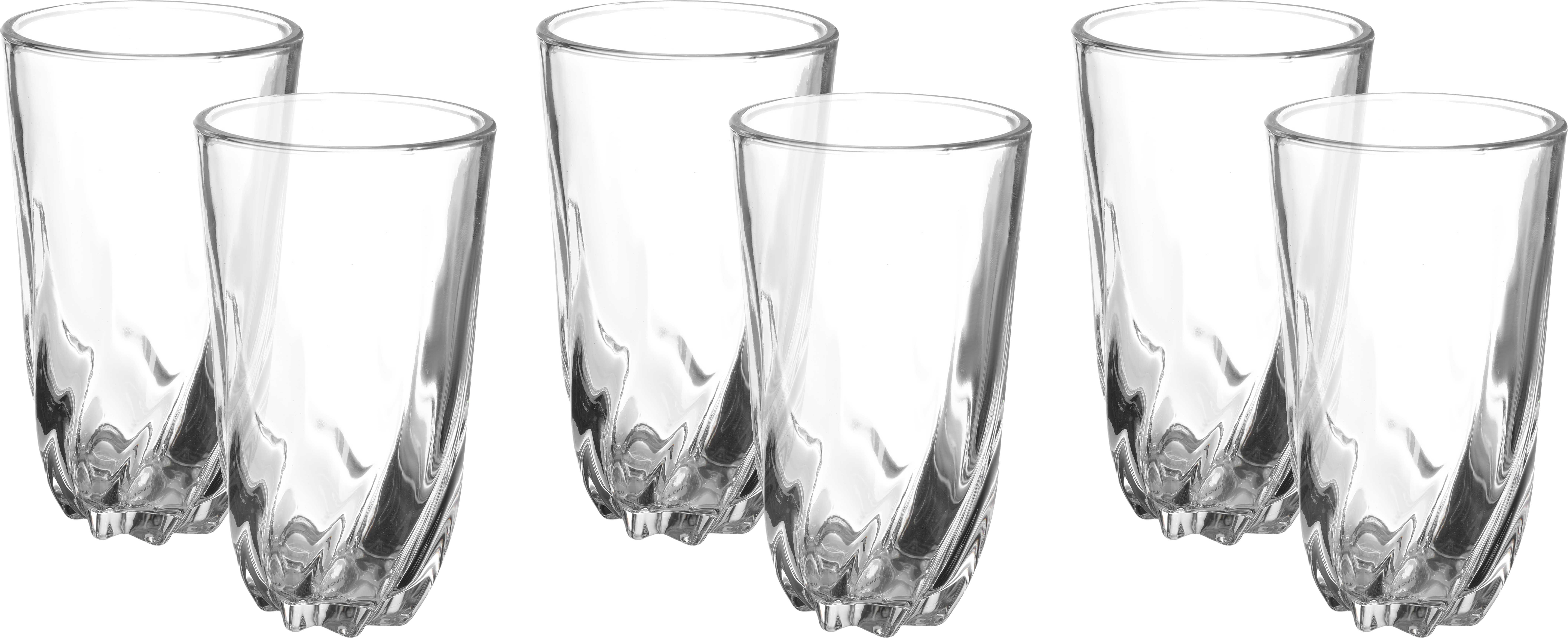 Al Saif Gallery Glass Cups Set, 6 Pieces - Clear product image