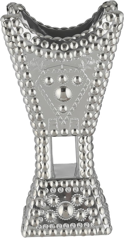 مبخرة سورية ستانلس ستيل، 14x14x26 سم - فضي product image 3