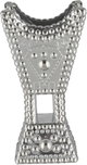 مبخرة سورية ستانلس ستيل، 14x14x26 سم - فضي product image 3