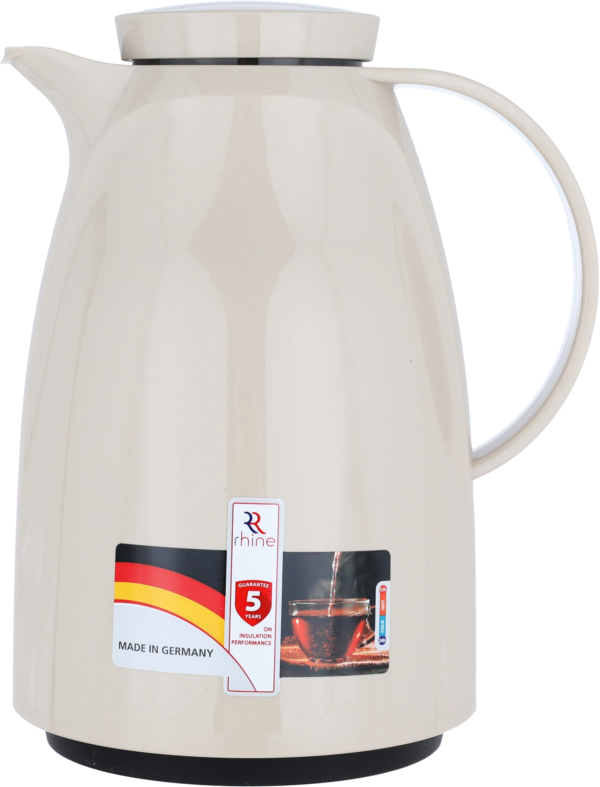 ترمس ماركوتيك الراين، 1.5 لتر، حافظة داخلية زجاج، هيكل خارجي بلاستيك - بني product image