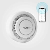 Smart Hume Smoke Detector, Wi-Fi enabled, 85dB, LED light - White product image 2
