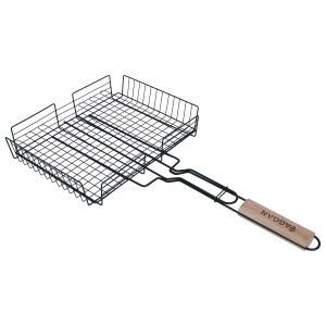 Al Saif Gallery steel grill grate, 26 x 31 cm, deep square, Turkish - silver product image 2