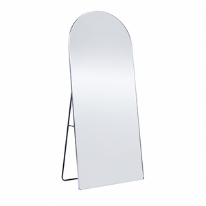 مراية ستاند زجاج، 180×80 سم، ستاند معدن - فضي product image 2