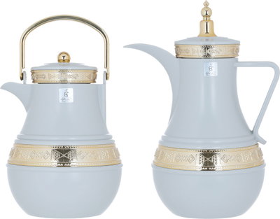 طقم ترامس أمل السيف غاليري، 1/1 لتر، 2 قطعة، حافظة داخلية زجاج حراري - رمادي فاتح product image 2