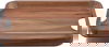 صينية تقديم خشب السيف غاليري، 30x23x3 سم - بني غامق product image 1