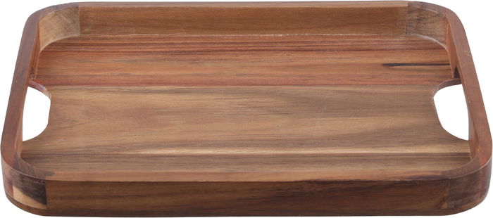 صينية تقديم خشب السيف غاليري، 30x23x3 سم - بني غامق product image 1
