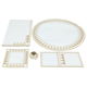 طقم مفرش سفرة فايبر السيف غاليري، 5 قطع - بيج product image 1