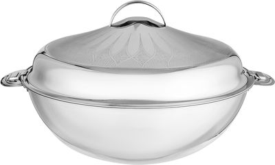 حافظة طعام الدرعية براديب ستانلس استيل السيف بلص، 35 سم، دائري - فضي product image 1