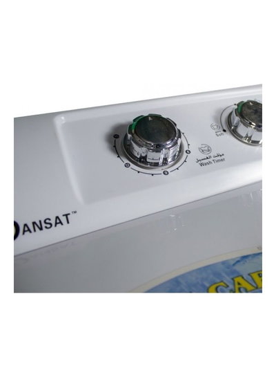 غسالة نصف اوتوماتيك دانسات، 8.5 كجم، حوضين، تحميل علوي، DWT1221LW - ابيض product image 3