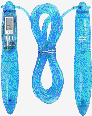 Kangaroo 11101749 jump rope with digital counter, 3 meters, LCD, 11101749, 360° rotating head - Light Blue product image