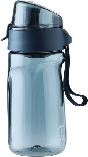 مطارة بلاستيك للاطفال مع مصفاة سيفسو، 370 مل - ازرق شفاف product image