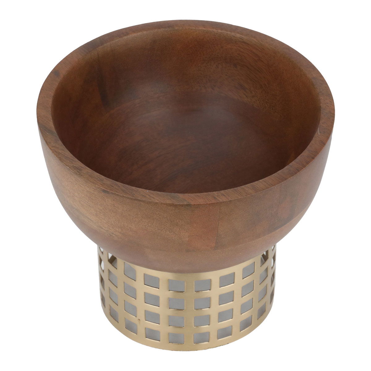 وعاء تقديم خشب السيف غاليري، دائري - بني product image 2