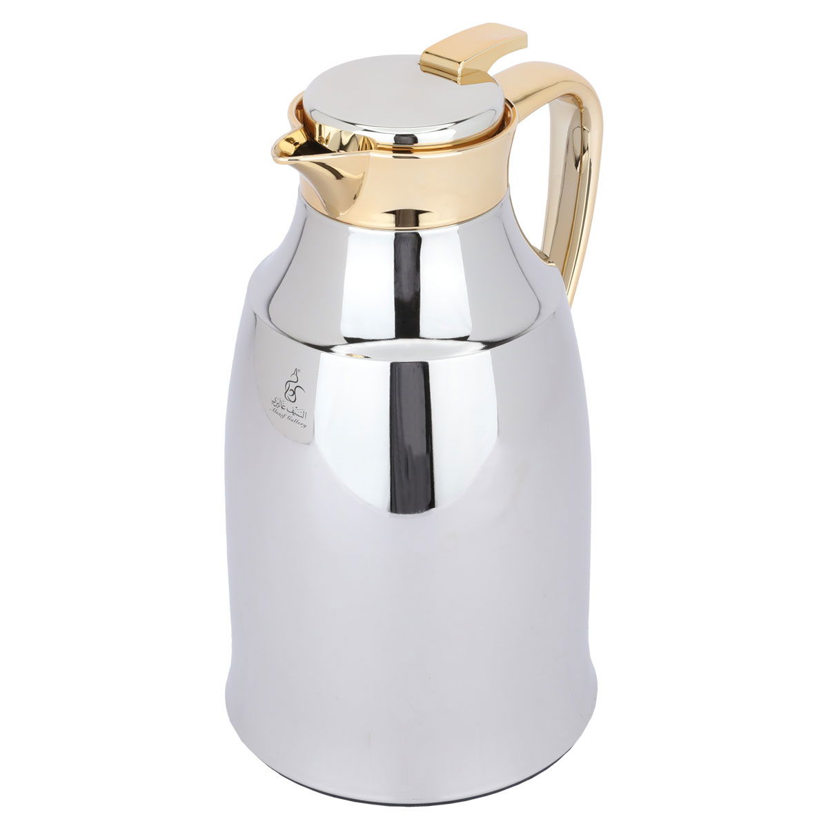 Al Saif Gallery Diriyah Thermos, 1.3 liters, thermal glass inner container, steel outer shell - silver gold product image 2