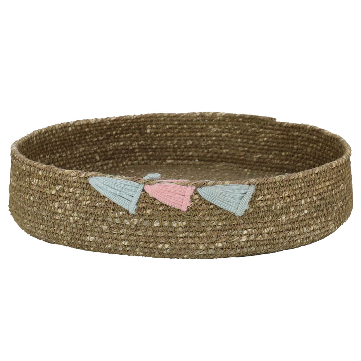 سلة خوص السيف غاليري، 5.5 سم، مثلث أخضر - زيتي product image