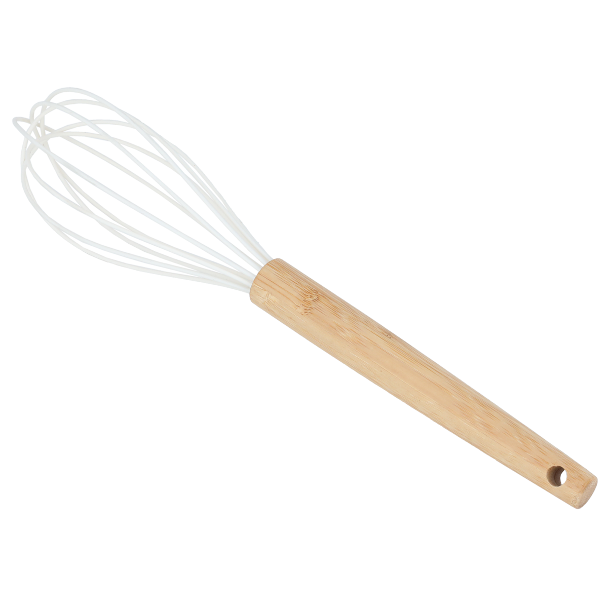 Alsaif Gallery Silicone Egg Beater, Wooden Handle - Beige product image