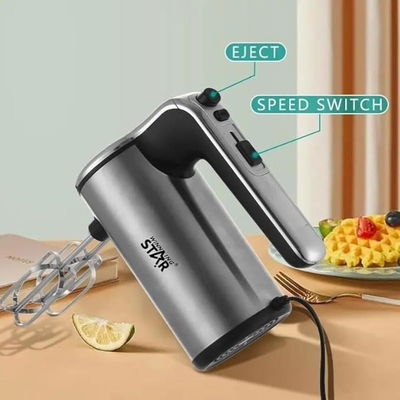 مضرب بيض كهربائي ويننج ستار، 200 واط، 5 سرعات، ST-5534 - اسود فضي product image 4