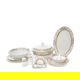 طقم سفرة بورسلان السيف غاليري، 86 قطعة - ابيض product image 1