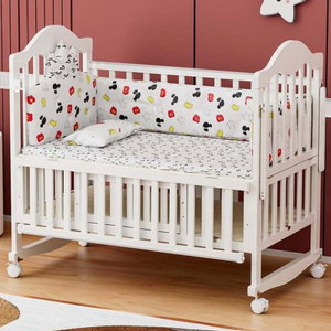 سرير اطفال خشب الصنوبر فان مومنت، 130×70 سم، مع مساحة تخزين - ابيض product image