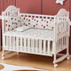 سرير اطفال خشب الصنوبر فان مومنت، 130×70 سم، مع مساحة تخزين - ابيض product image 1