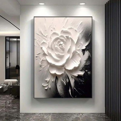 لوحة جدارية كانفس يدوي مع طباعة، 140×90 سم، اطار اسود - متعدد الالوان product image 4