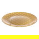 Al Saif Gallery Glass Serving Plate, 32X32X2 Cm - Gold product image 1
