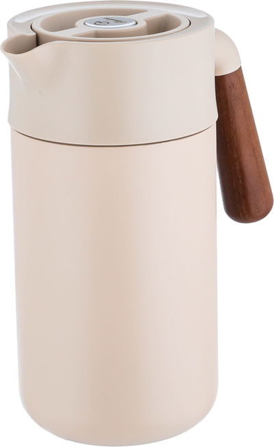 ترمس تارا تايملس، 1.2 لتر، يد خشبي، حافظة داخلية استيل، هيكل خارجي استيل - بني فاتح product image 4