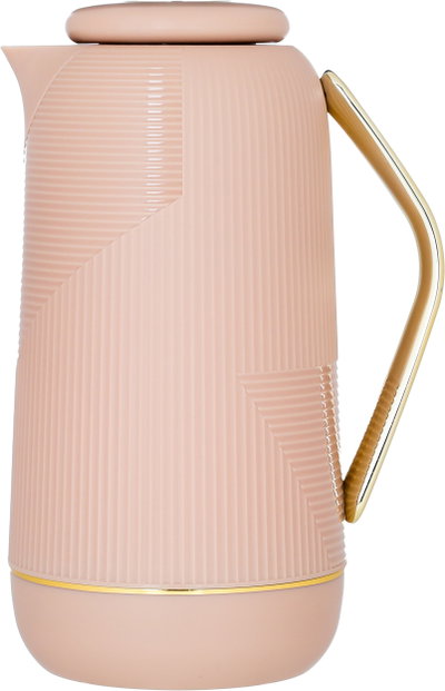 Glory Rawaa Thermos, 1 liter, thermal glass inner container, plastic outer shell - dark beige product image 2