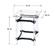 طقم طاولات زجاج و ستيل و اكرليك، 5 قطع - شفاف اسود product image 3