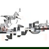 Al Saif Gallery steel serving set, wooden handle - silver product image 1