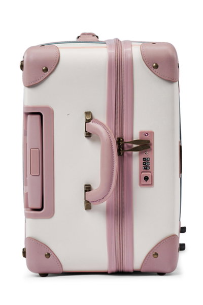 Limra LMA-6085 Artificial Leather Travel Suitcase, 20 Inch, 4 Wheels, 360 Degree Rotating - Beige Pink product image 4
