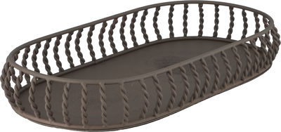 Al Saif Gallery Stainless Steel Incense Burner Set, Incense Box, Oval Tray - Cappuccino product image 3