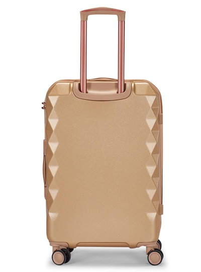 طقم شنط سفر ABS ليمرا، 6 مقاسات، 4 عجلات، WM-226 - ذهبي product image 3