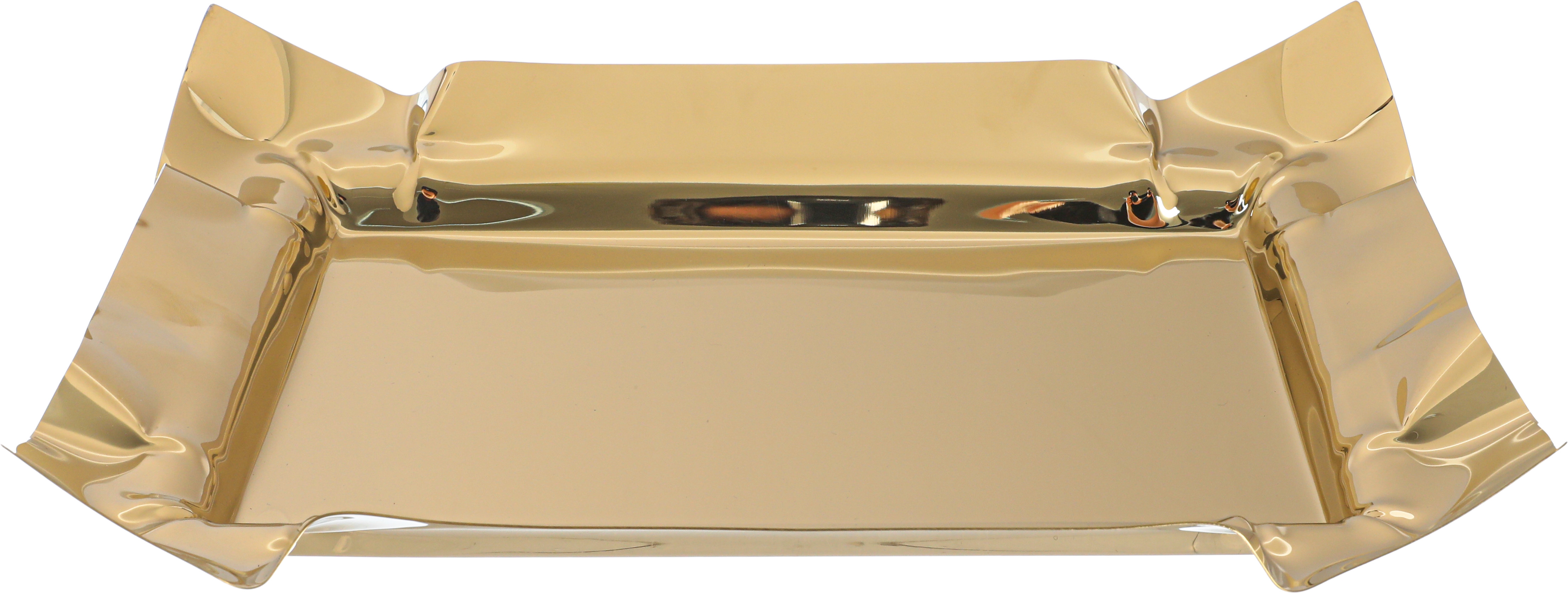 Tofaria Al Saif Gallery steel presentation, 39 x 29 x 6 cm, rectangle - gold product image