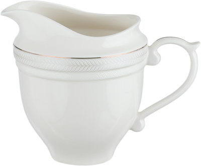 طقم تقديم سفرة بورسلان السيف غاليري، 65 قطعة، نقش فضي - أبيض product image 17