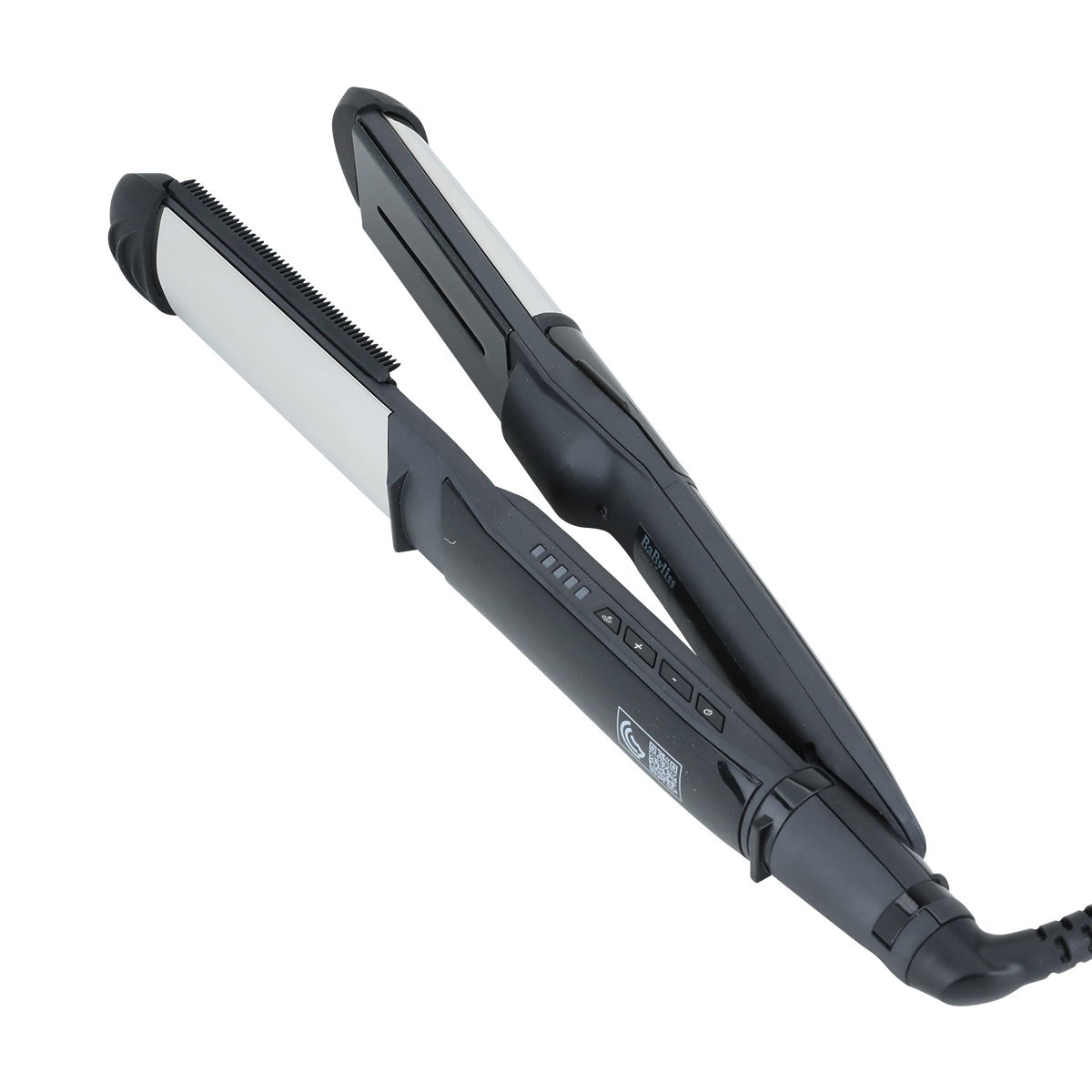 Babyliss hair straightener, steam technology, diamond ceramic 39 mm, 150 - 320 degrees - black product image 1