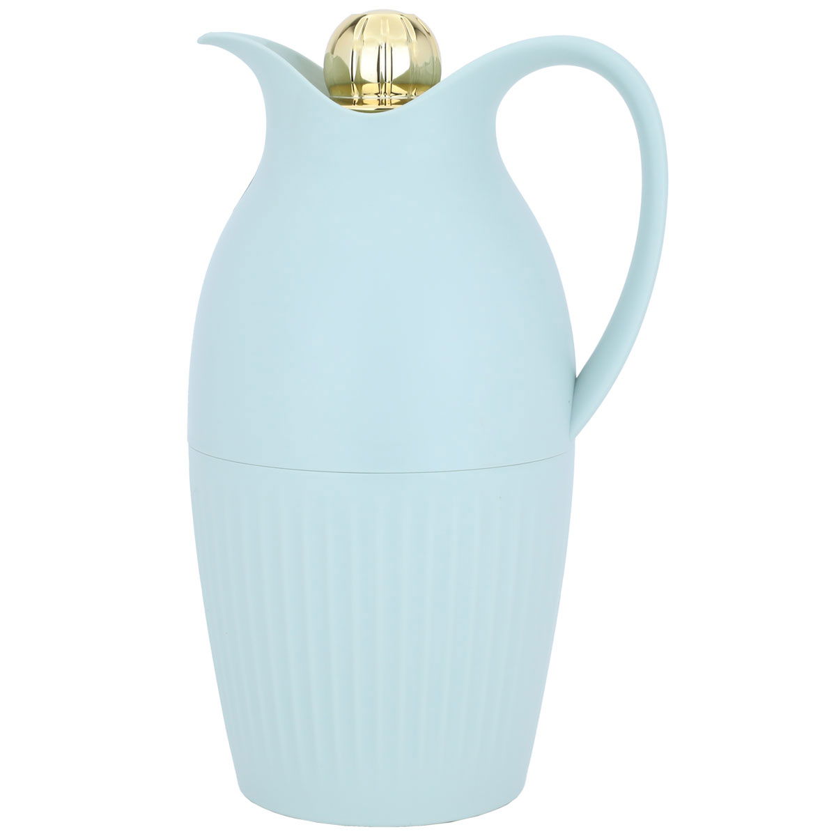 Everest Ramira Pro Thermos, 1.3 litres, thermal glass inner shell, plastic outer shell - cyan product image