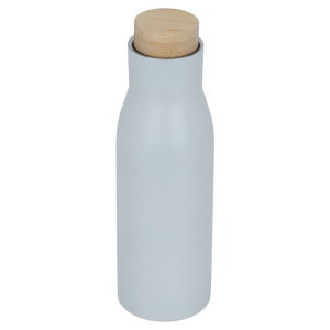 Timeless sports cup, wooden lid, steel, 500 ml - grey product image 2
