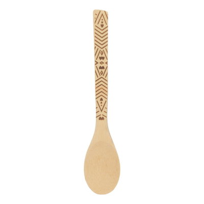 طقم ملاعق طبخ خشب خيزران السيف غاليري، منقوش - بني product image 3