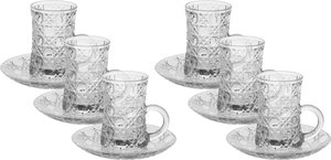 طقم بيالات زجاج السيف غاليري، 13 سم، صحون، 12 قطعة - شفاف product image