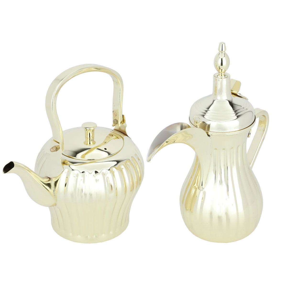 Al Saif Gallery Dallah and Jug Set, 1.6 Liter - Gold product image 2
