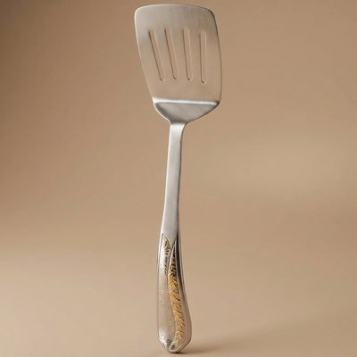 ملعقة خدمة استيل السيف غاليري، مخرم - فضي product image 1