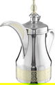 دلة قهوة استيل السيف غاليري، 1.2 لتر، نقش اسلامي - فضي product image 3