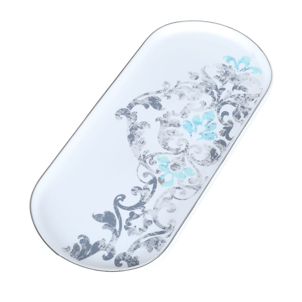 Al Saif Gallery porcelain dessert serving dish, 12 cm, oval - white product image 2